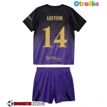 Otroške Nogometnih dresov Barcelona Karim Adeyemi #14 Gostujoči 2026-27 Kratki rokavi (+ hlače)